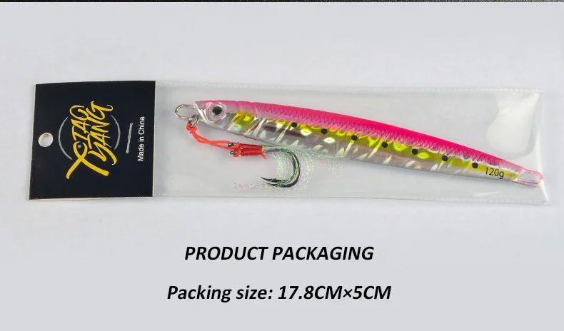 3D Metal Jig 60g 80g 100g 120g 150g 200g Sea Biomimetic Fish Iron Plate Bait Wobbler Fishing Lure Artificial Ocean Boat Fishing