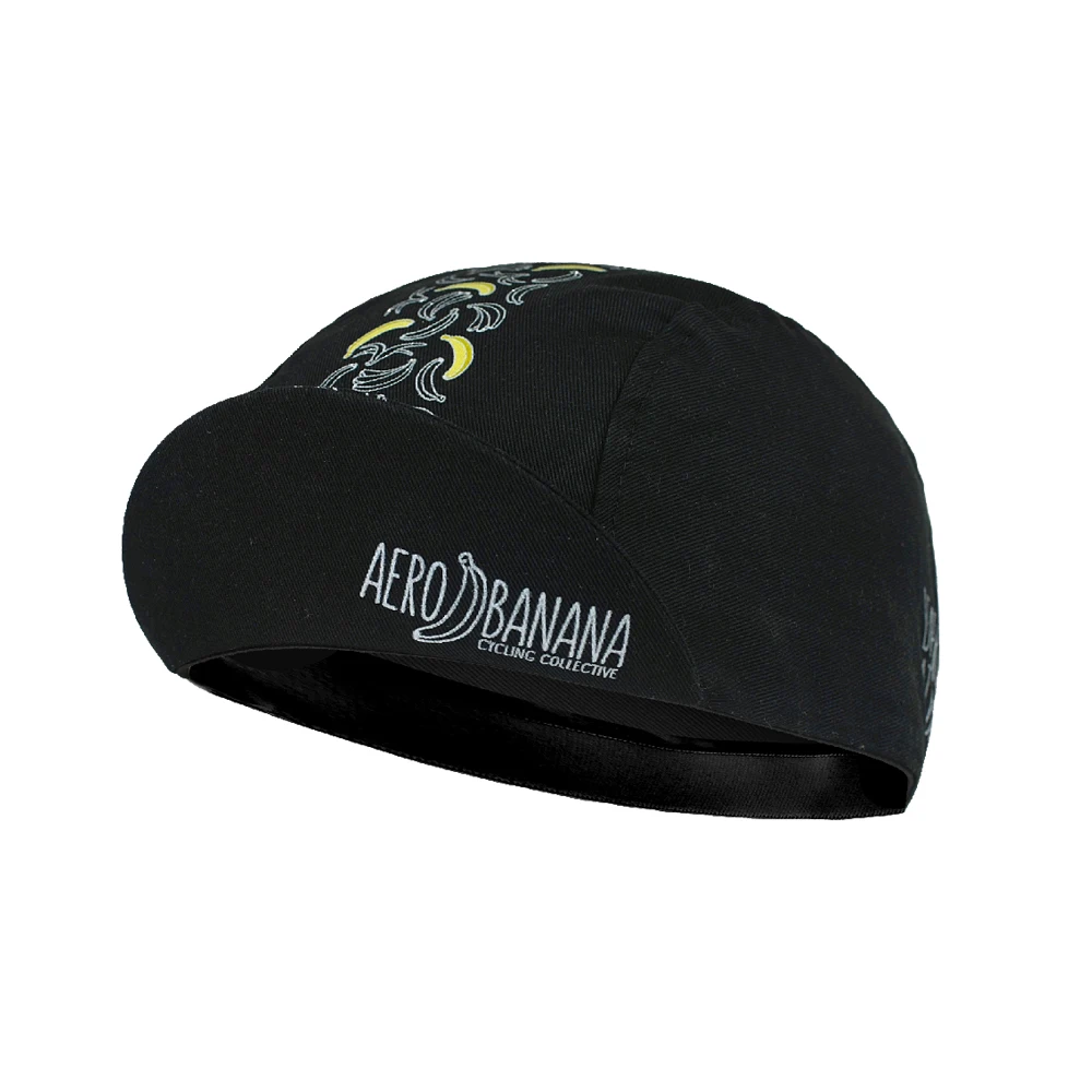 Black Cycling Cap Outdoor Sports Hat Team Bike Caps Breathable Summer Sun Protection