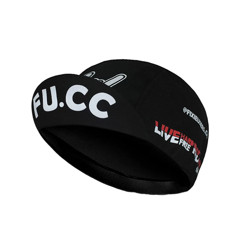 Black Cycling Cap Outdoor Sports Hat Team Bike Caps Breathable Summer Sun Protection