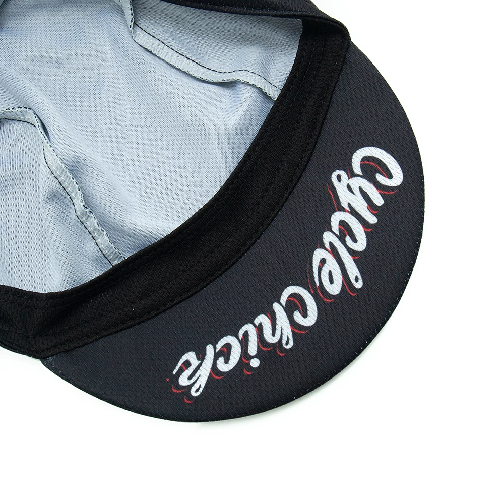 Black Cycling Cap Outdoor Sports Hat Team Bike Caps Breathable Summer Sun Protection
