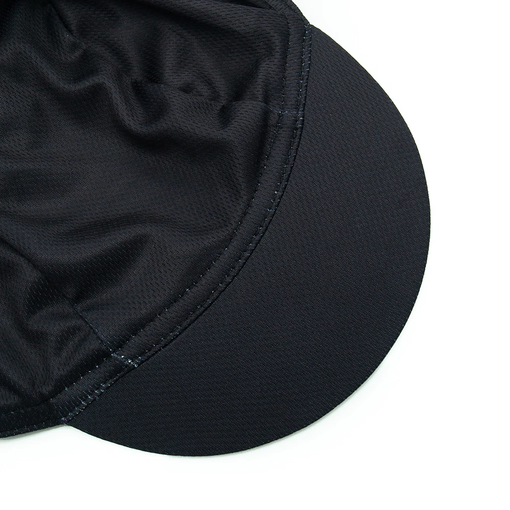 Black Cycling Cap Outdoor Sports Hat Team Bike Caps Breathable Summer Sun Protection