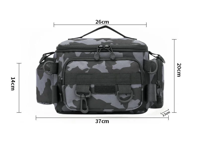 Fishing Tackle Bags Waist Fanny Pack Fishing Lures Line Box Utility Storage Accessories Outdoor Camping Shoulder Crossbody Bag
