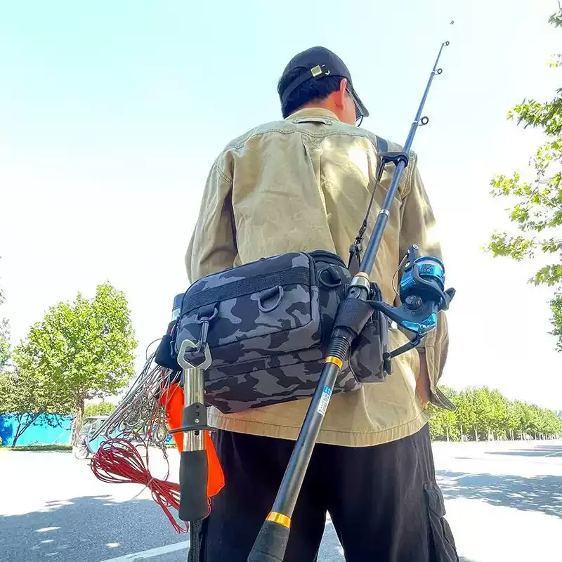 Fishing Tackle Bags Waist Fanny Pack Fishing Lures Line Box Utility Storage Accessories Outdoor Camping Shoulder Crossbody Bag