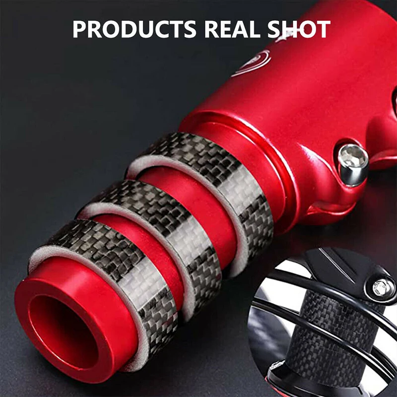 BUCKLOS Bike Headset Washer 11PC Carbon Fiber Stem Spacer Flexible 1 1/8" Mountain Road Bike Stem Front Fork Headset Washer