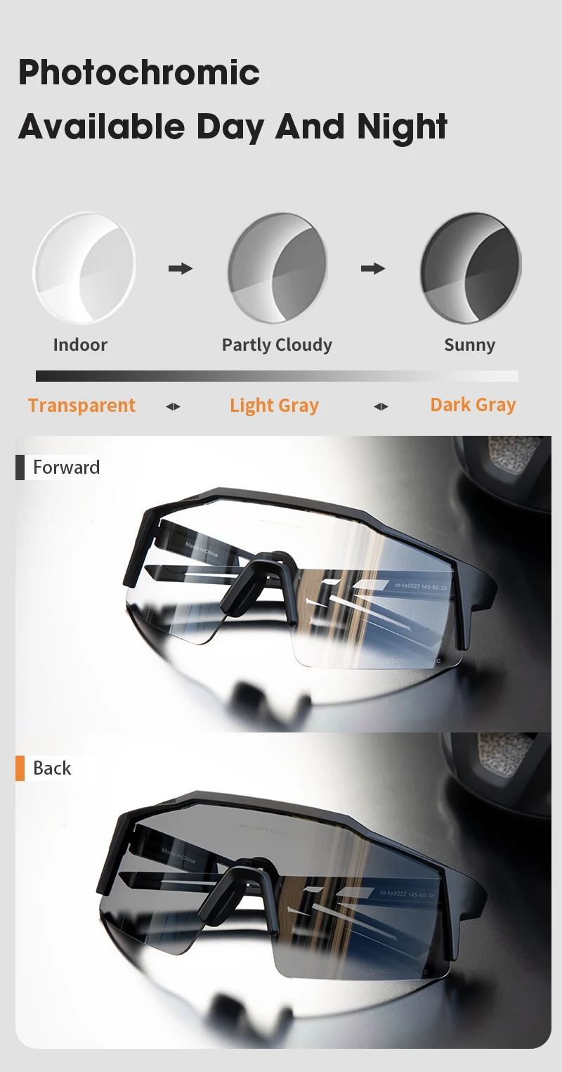 KAPVOE hot Bicycle Cycling Sunglasses Women Bike Cycling Photochromic Glasses UV400 Hiking Eyewear Man Outdoor Sports Glasses