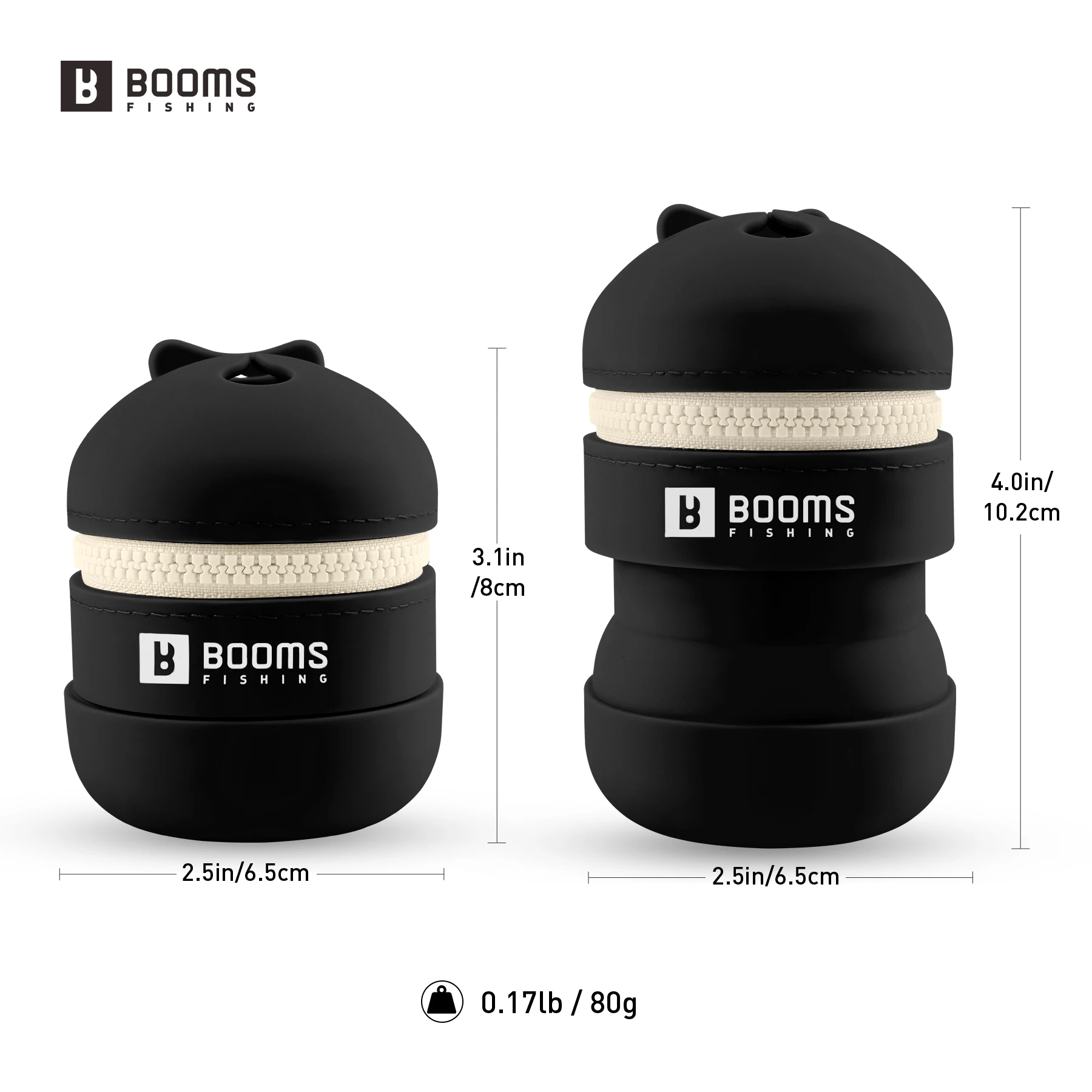 Booms Fishing Portable Silicone Trash Storage Bag For Fishing Tackle Outdoor Camping Tools Fishing Waste Collection Accessories