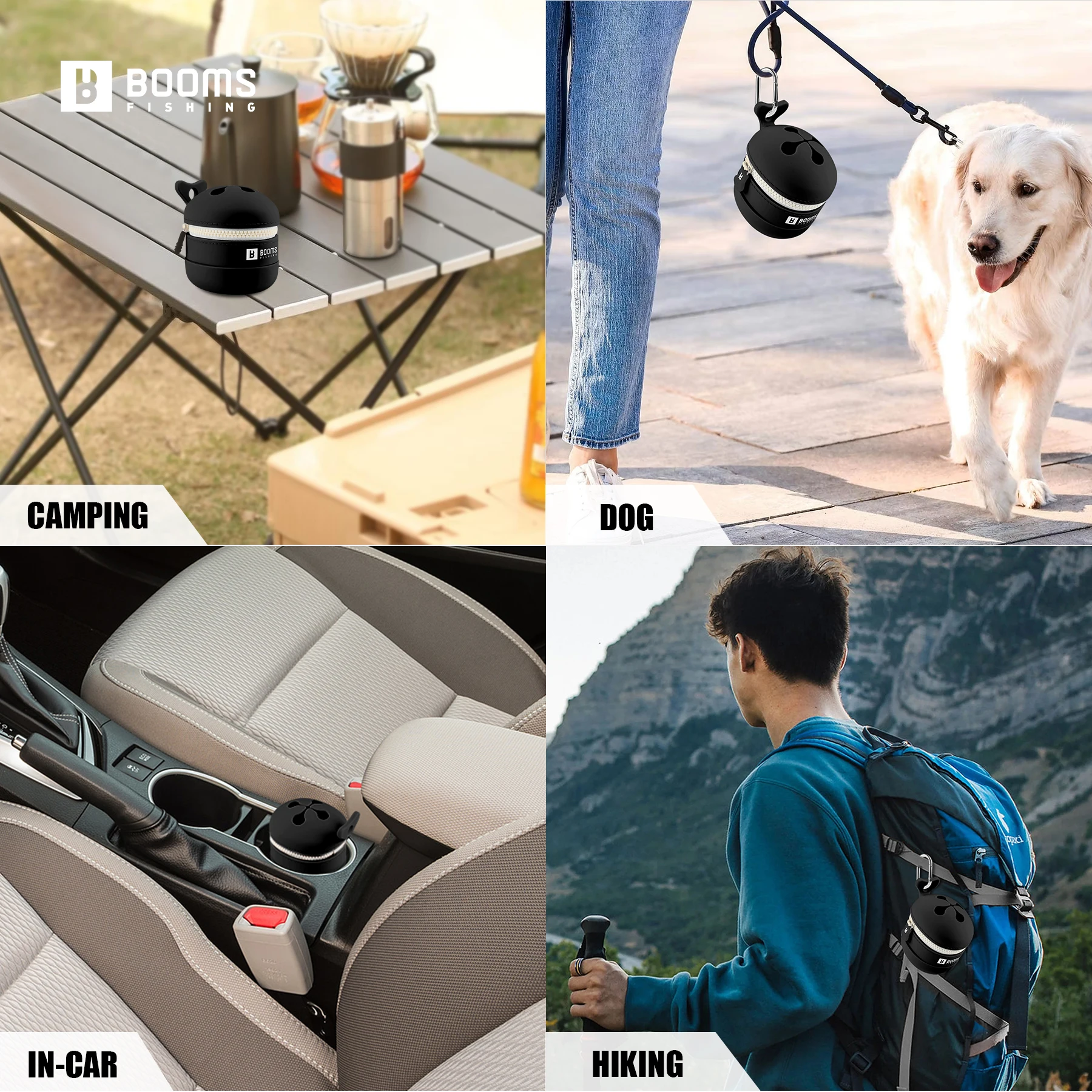 Booms Fishing Portable Silicone Trash Storage Bag For Fishing Tackle Outdoor Camping Tools Fishing Waste Collection Accessories