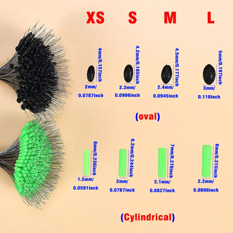 MNFT 300Pcs Silicone Fishing Floats Beans Anti-Strand Line Connectors Space Bean Professional Fishing Gear Stopper