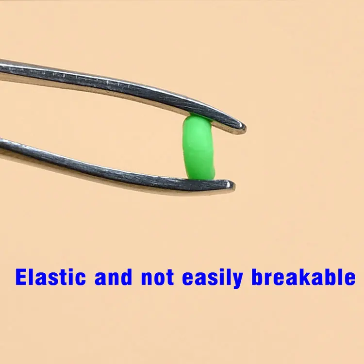 MNFT 300Pcs Silicone Fishing Floats Beans Anti-Strand Line Connectors Space Bean Professional Fishing Gear Stopper