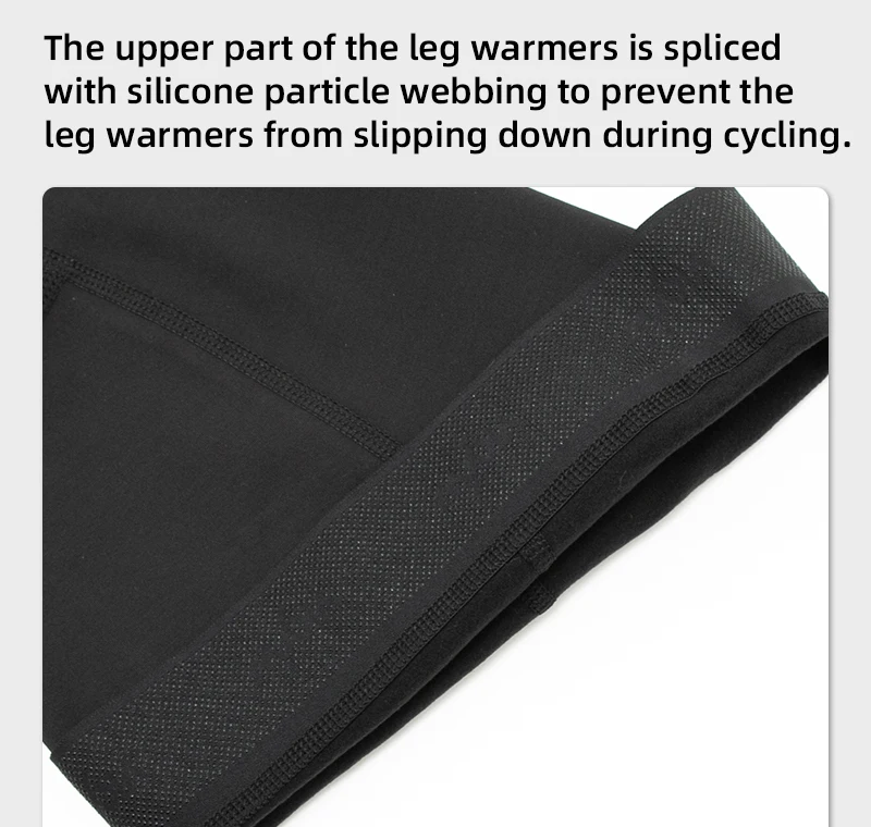 Ykywbike Winter Cycling Leg Warmers Thermal Fleece Non-Slip ultra-lightness Breathable Pro Team Mtb Road Bike Knee Cover