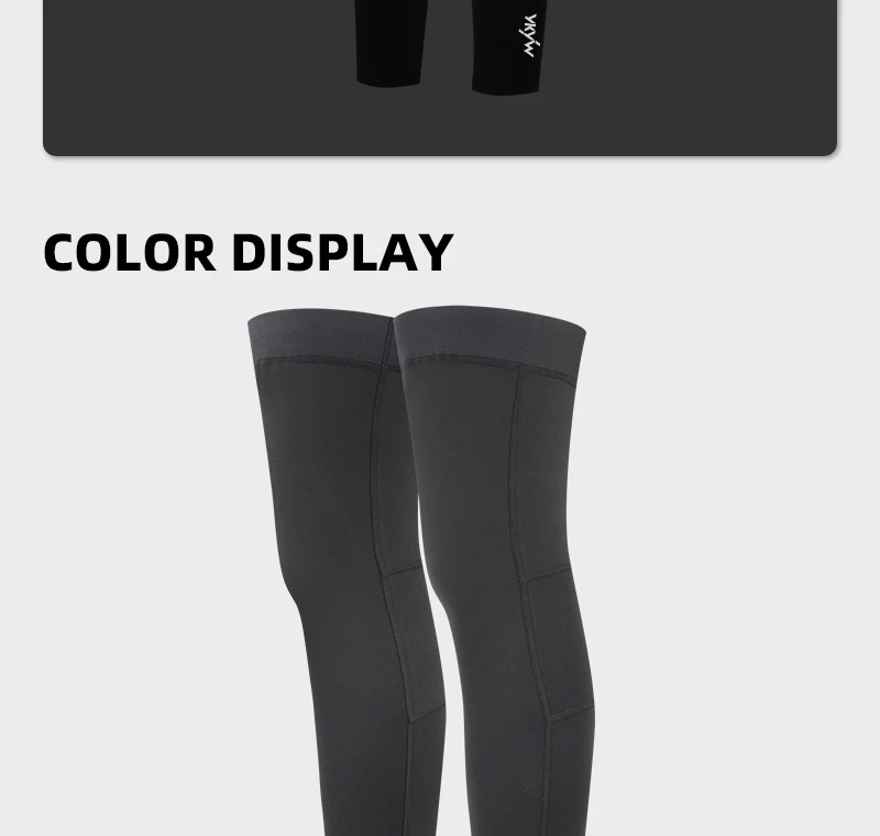 Ykywbike Winter Cycling Leg Warmers Thermal Fleece Non-Slip ultra-lightness Breathable Pro Team Mtb Road Bike Knee Cover
