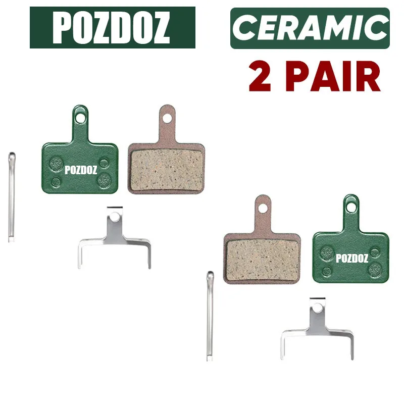 POZDOZ MTB Ceramic Road Brake Pads for SHIMANO B01S B05S Mountain Bicycle Hydraulic Disc Brake Pads Bike Cycling Parts