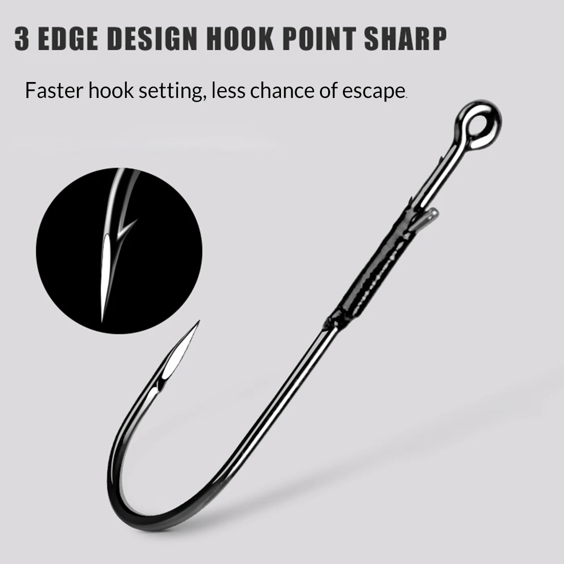 9KM Baitholder Worm Hook 10-30pcs Non-Offset Heavy Cover Hook for Bass Fishing Dual Barb Hook Punching Texas Drop Shot Neko Rig