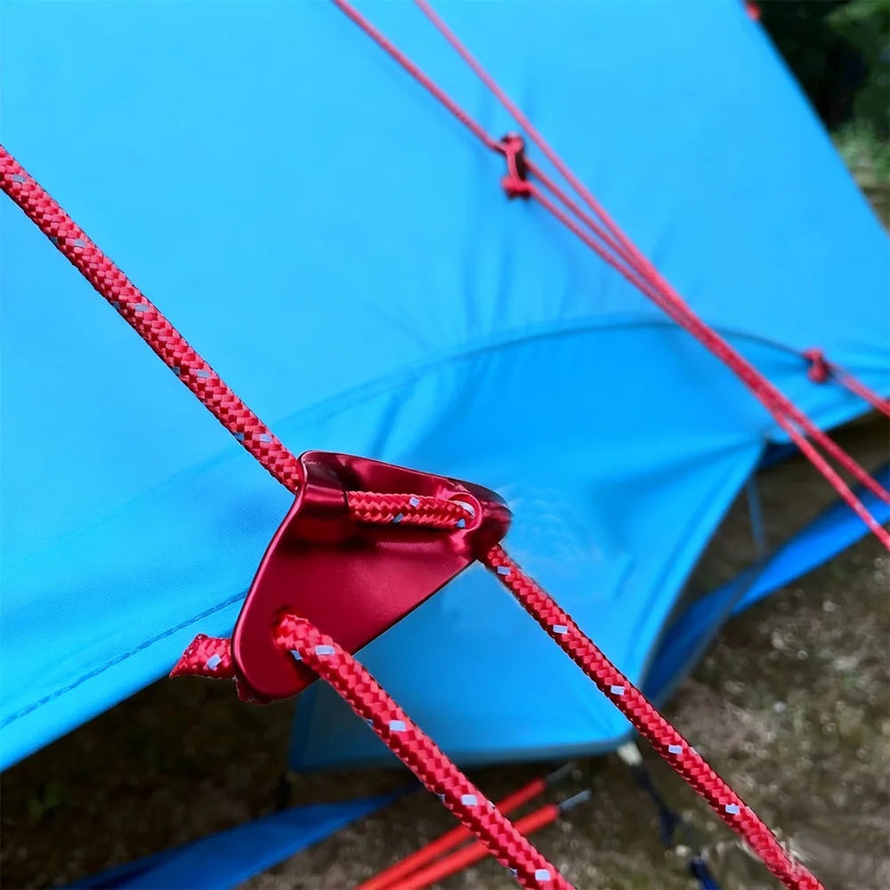 5/8Pcs Tent Guyline Rope Buckles Aluminum Alloy Outdoor Camping Wind Rope Stopper Portable Triangle Awning Buckle Tensioner