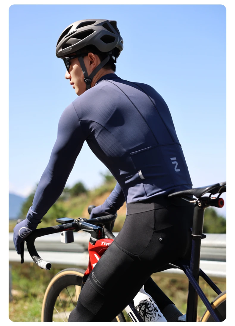 INBIKE Winter Thermal Cycling Jersey Set Men's Breathable Long Sleeve Bike Shirt Bib Pants Mountain Bike Clothing for Men Riding