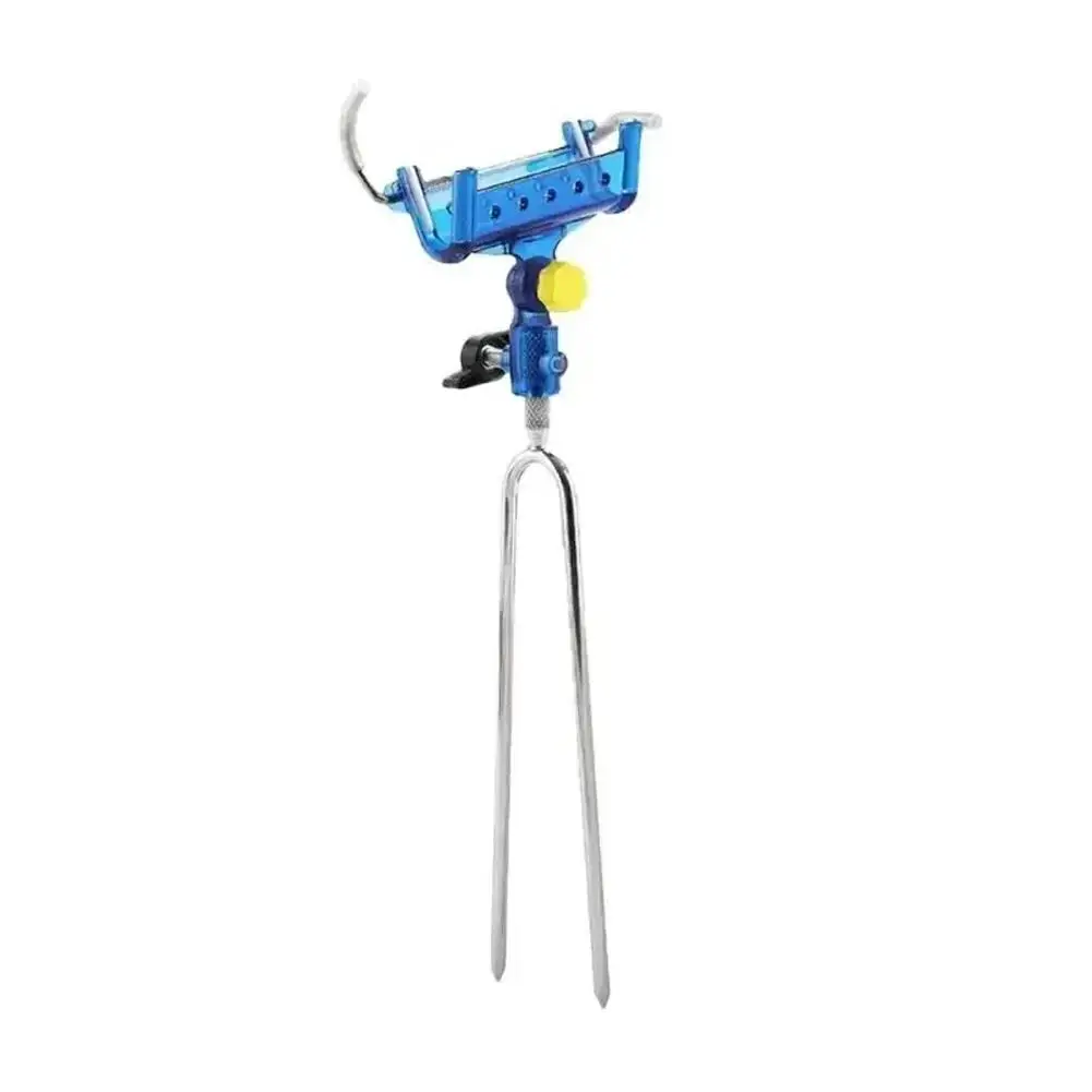 Adjustable Universal Fishing Rod Ground Stand - Thickened ABS Self-Locking Bracket, 360° Rotatable Fishing Rod Holder