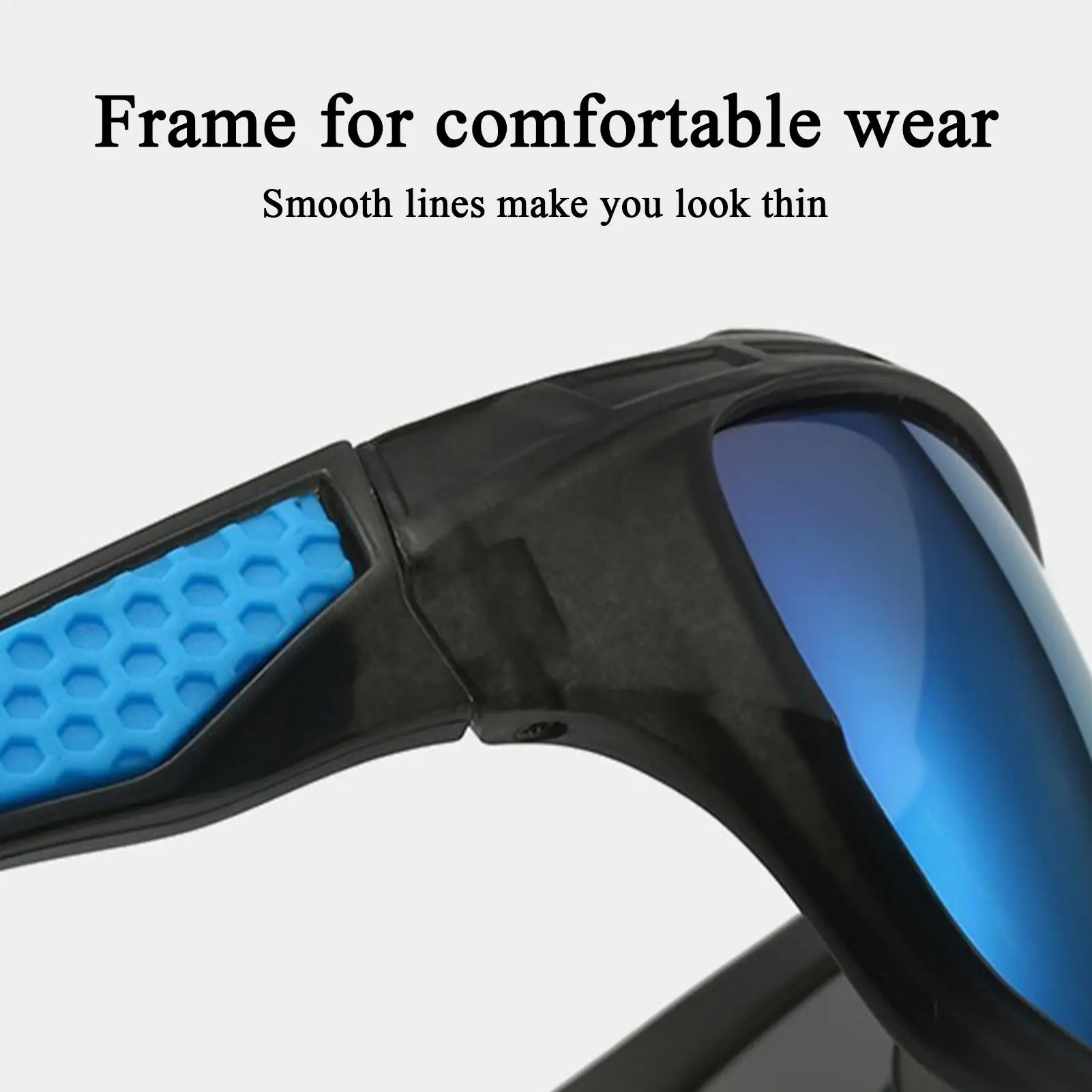 Mens Sun Glasses Lightweight Sun Glasses Polarized Sunglasses Comfortable Lightweight Frame Sport Eyeglasses for Driving Fishing