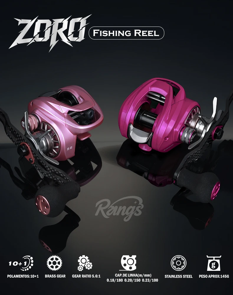 LEYDUN 2026 ZORO Baitcasting Fishing Reels 145g Ultra Light Alunminum Alloy 10+1BB 5.6:1 4.5KG Saltwater BFS Reel 3 Colors Reels