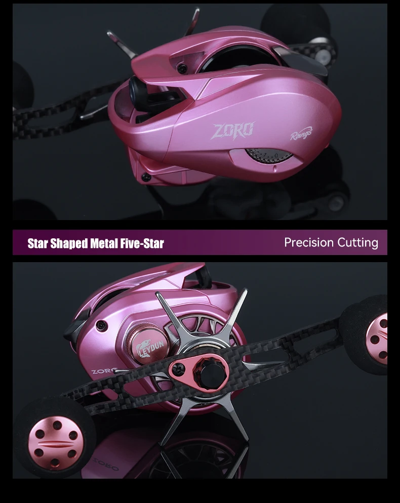 LEYDUN 2026 ZORO Baitcasting Fishing Reels 145g Ultra Light Alunminum Alloy 10+1BB 5.6:1 4.5KG Saltwater BFS Reel 3 Colors Reels