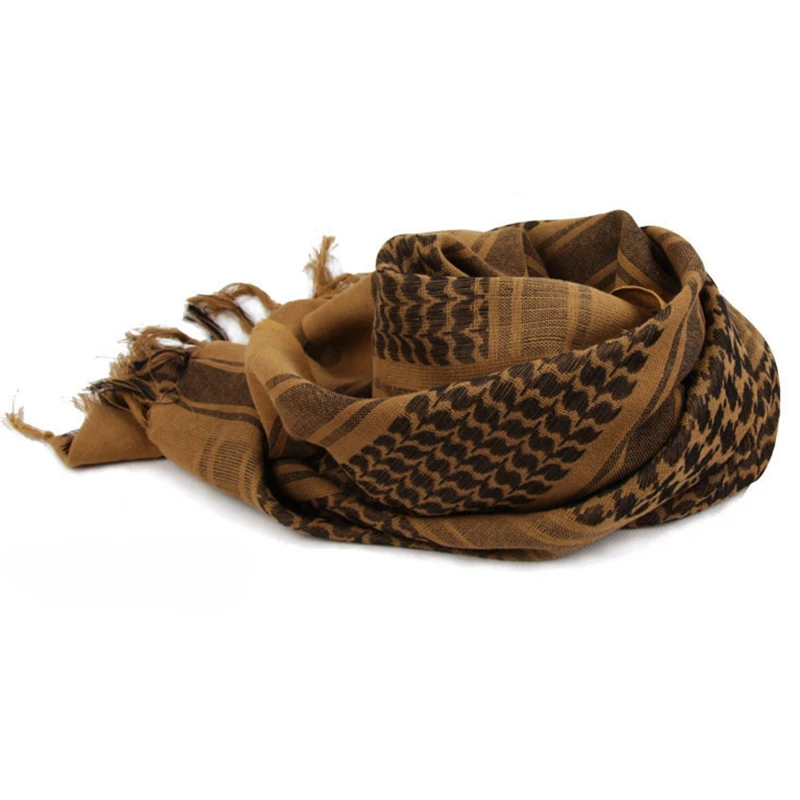 Tactical Keffiyeh Shemagh Arab Scarf Shawl Neck Cover Head Wrap Cotton Winter Scarves