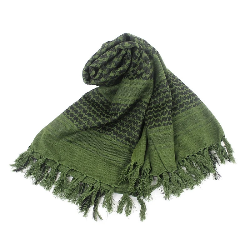 Tactical Keffiyeh Shemagh Arab Scarf Shawl Neck Cover Head Wrap Cotton Winter Scarves
