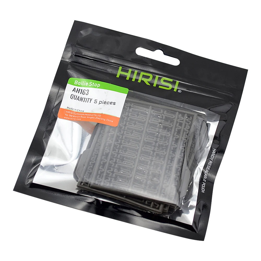 Hirisi 5 Pieces Carp Fishing Tackle Hair Rig Boilie Bait Drill Stops Boilie V Stopper Fishing Accessories AH163