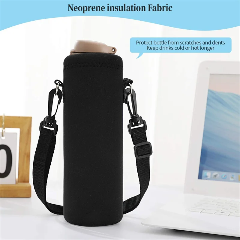 1pc 420-1500ML Sports Water Bottle Case Insulated Bag Neoprene Pouch Holder Sleeve Cover Carrier for Mug Bottle Cup