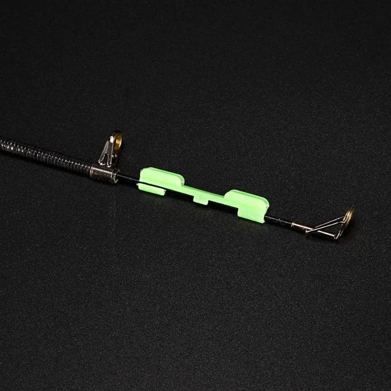 FLYSAND Night Fishing Light Stick Clip ABS Fishing Float Tip Light Holder Luminous Effect Light Stick Clip Card Holder 10PCS/Bag