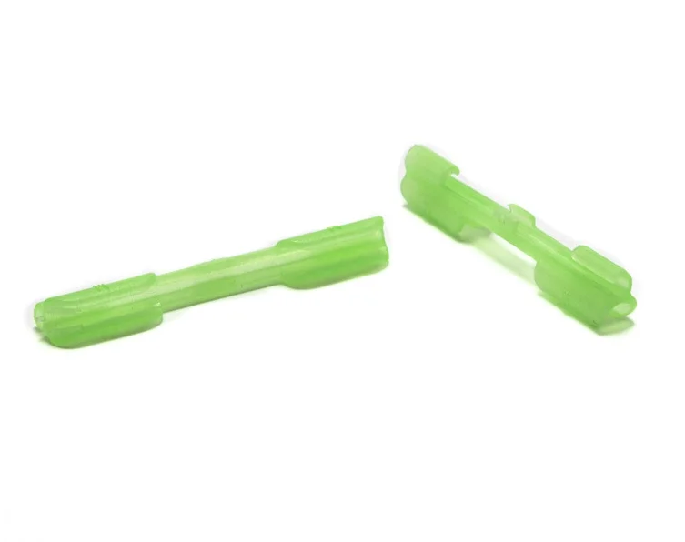 FLYSAND Night Fishing Light Stick Clip ABS Fishing Float Tip Light Holder Luminous Effect Light Stick Clip Card Holder 10PCS/Bag