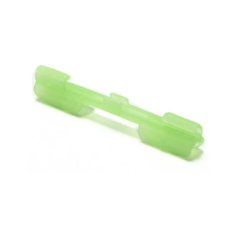 FLYSAND Night Fishing Light Stick Clip ABS Fishing Float Tip Light Holder Luminous Effect Light Stick Clip Card Holder 10PCS/Bag