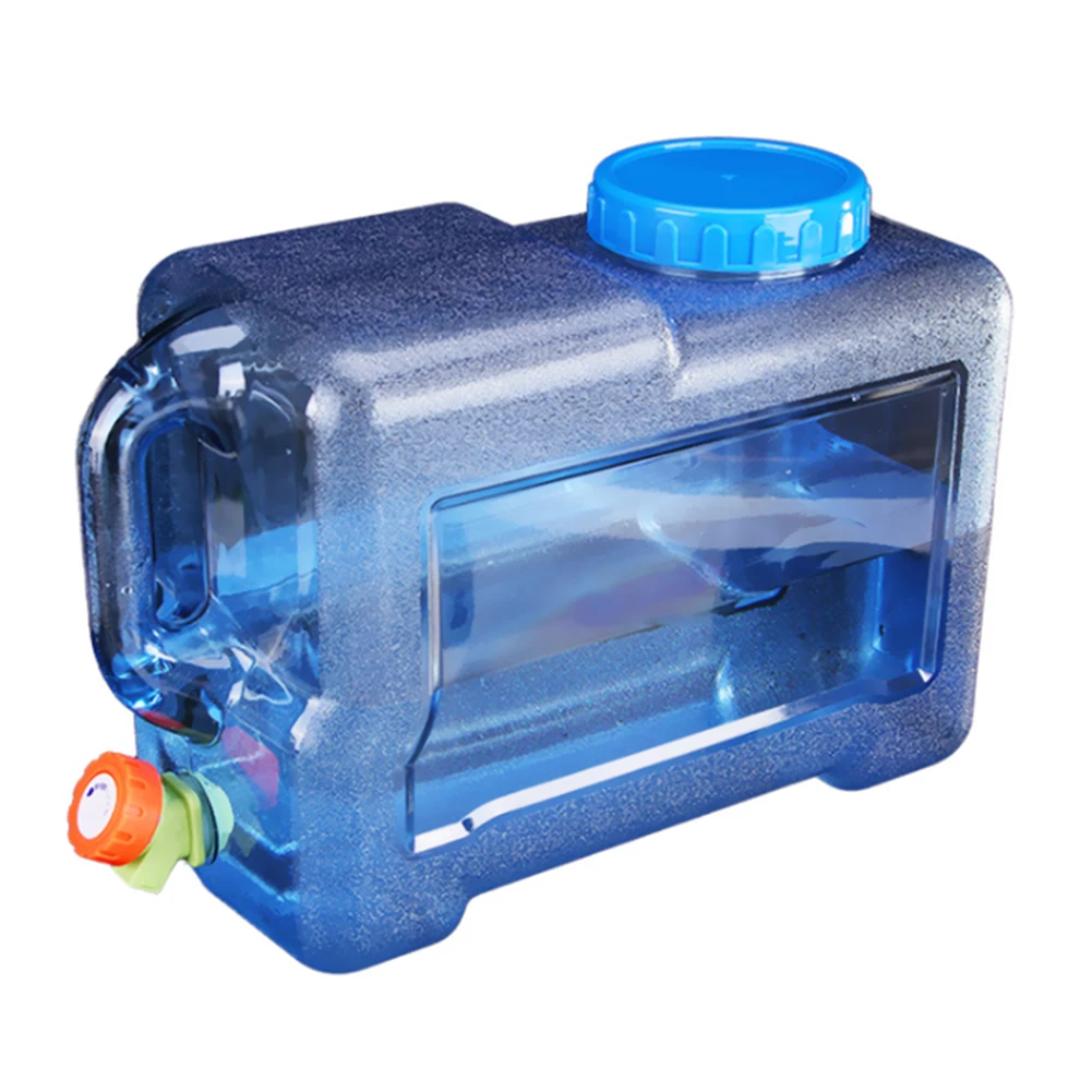 15-5L Capacity Outdoor Water Bucket with Faucet Portable Water Tank for Outdoor Camping Hiking Picnic Water Container