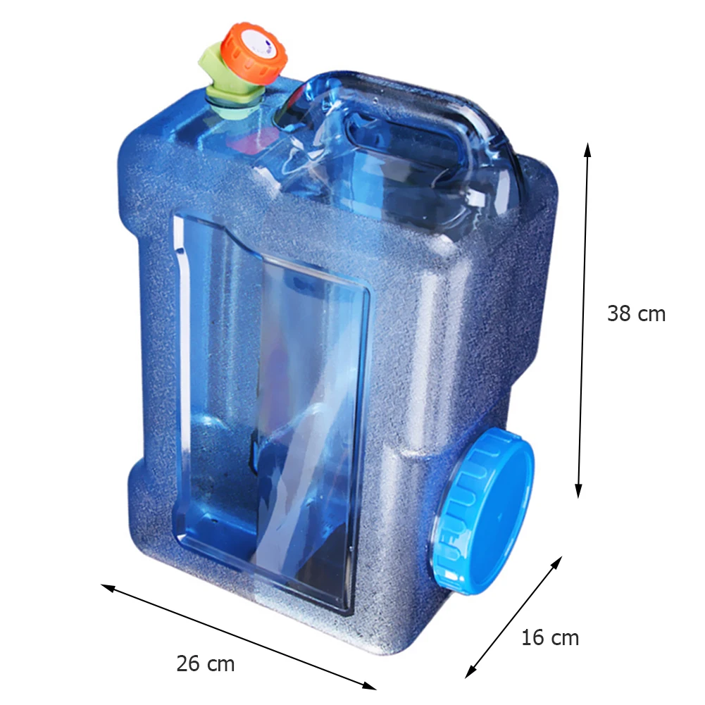 15-5L Capacity Outdoor Water Bucket with Faucet Portable Water Tank for Outdoor Camping Hiking Picnic Water Container