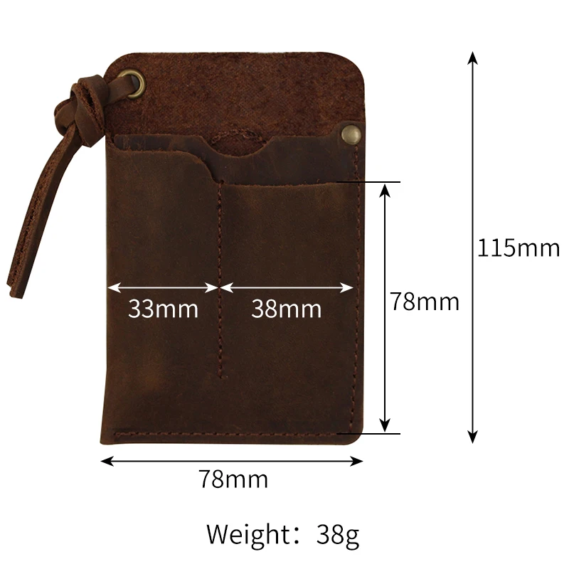 Genuine Leather EDC Organizer Sheath Handmade Tactical Tool Pouch Holster with Belt Clip Storage Bag