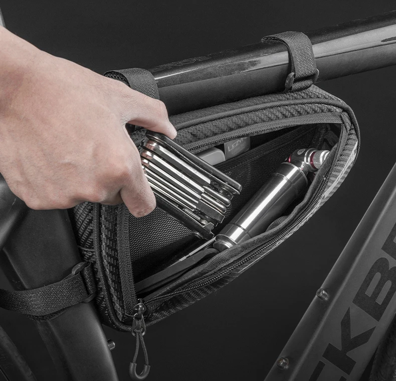 ROCKBROS 1.2LBicycle Bag Side Pockets Twill ToxturoTube Triangle Bag Ride Without Touch Lengs Reflective Bag Bike Accessories