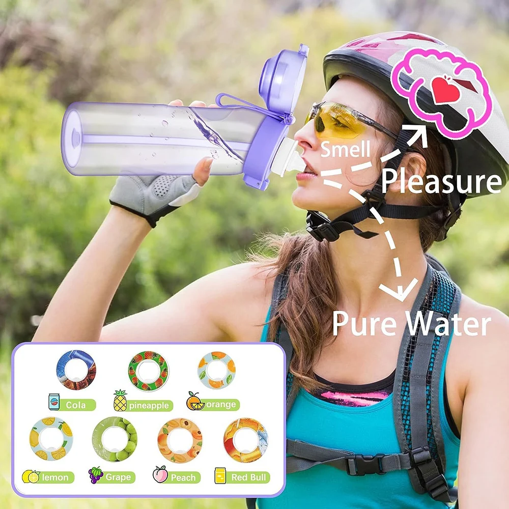 1pcs Air Flavor Pods Water Bottle Flavor Caps Fruit Scent Pods for Water Bottles Sports Water Cup Rings Outdoor Sport
