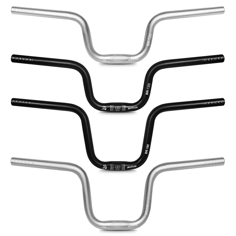 BUCKLOS MTB Handlebar 580/620/720/780MM Bicycle Swallow Handlebar 25.4MM 31.8MM Mountain Bike Handle Bar Aluminum Riser Bar