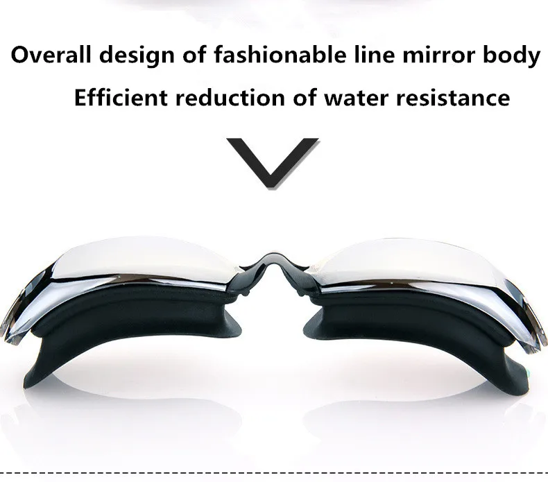 Swimming Goggles Adult Pool Glasses Anti Fog Men Women UV Protection Optical Waterproof Swim Eyewear with Earplugs