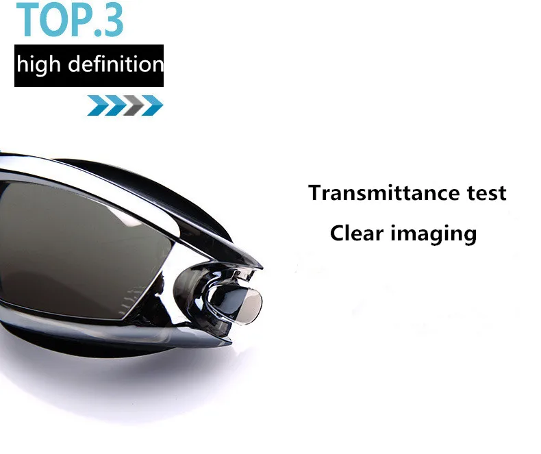 Swimming Goggles Adult Pool Glasses Anti Fog Men Women UV Protection Optical Waterproof Swim Eyewear with Earplugs