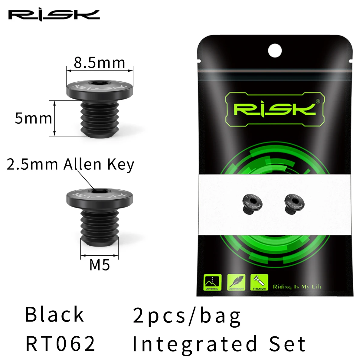 RISK A Whole/Separate Oil Cylinder Lid Bolts for Shimano Bike Brake Lever Titanium Disc Fixed Screw Bicycle Hydraulic Brake Bolt