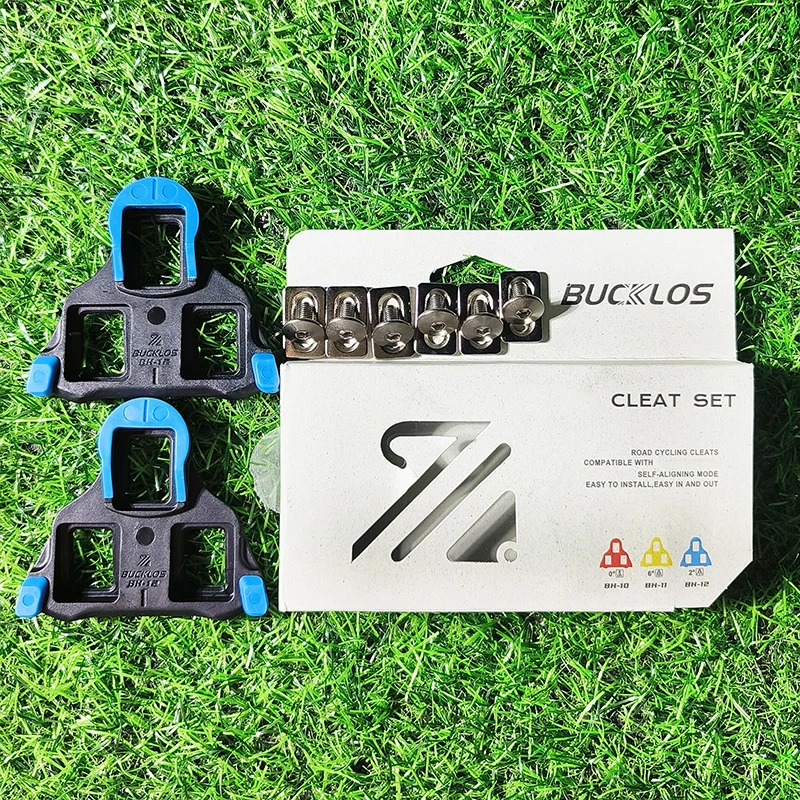 BUCKLOS Bike Pedal Cleat Set 0/2/6 Degree for SPD-SL for SH10 SH11 SH12 Lock Pedal Cleats Cover Road Bike Lock Pedal Bike Parts