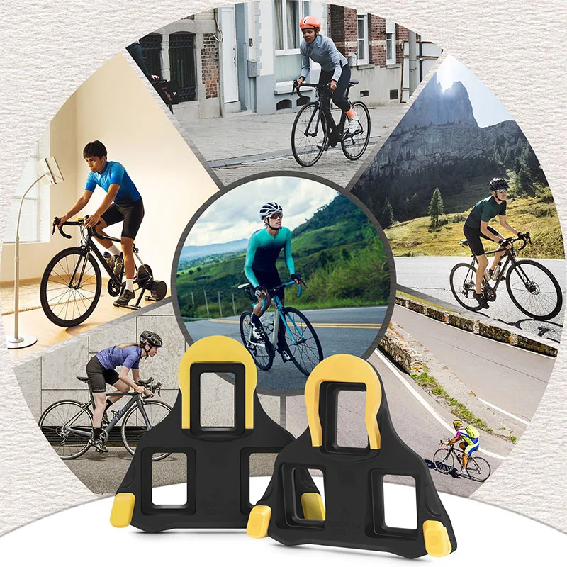 BUCKLOS Bike Pedal Cleat Set 0/2/6 Degree for SPD-SL for SH10 SH11 SH12 Lock Pedal Cleats Cover Road Bike Lock Pedal Bike Parts