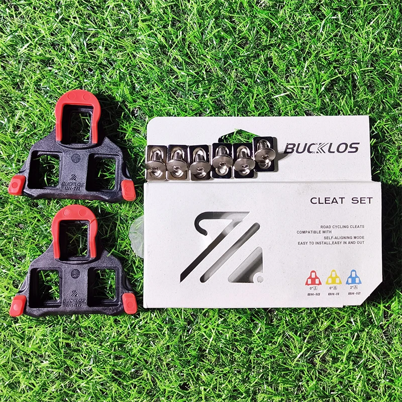 BUCKLOS Bike Pedal Cleat Set 0/2/6 Degree for SPD-SL for SH10 SH11 SH12 Lock Pedal Cleats Cover Road Bike Lock Pedal Bike Parts