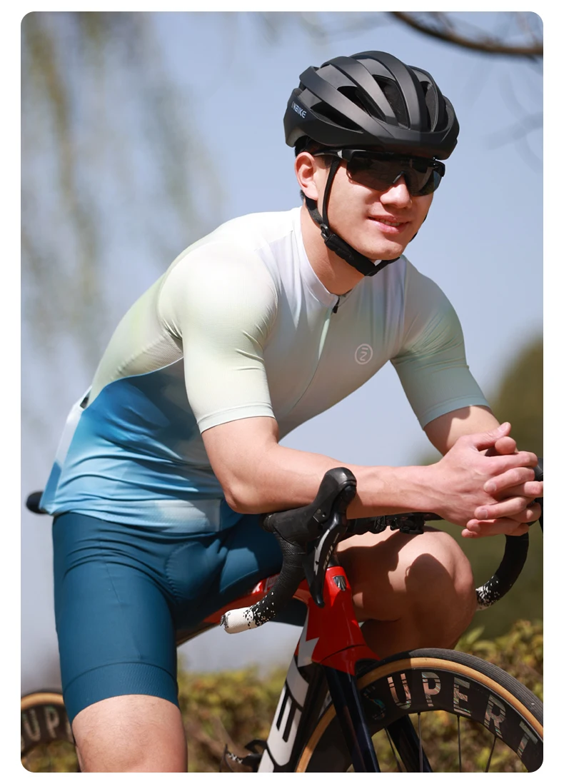 INBIKE Summer Cycling Bib Shorts 3D Padded Men's MTB Bike Shorts Pants Man Road Cycling Pants Bicycle Shorts with Pocket Clothes