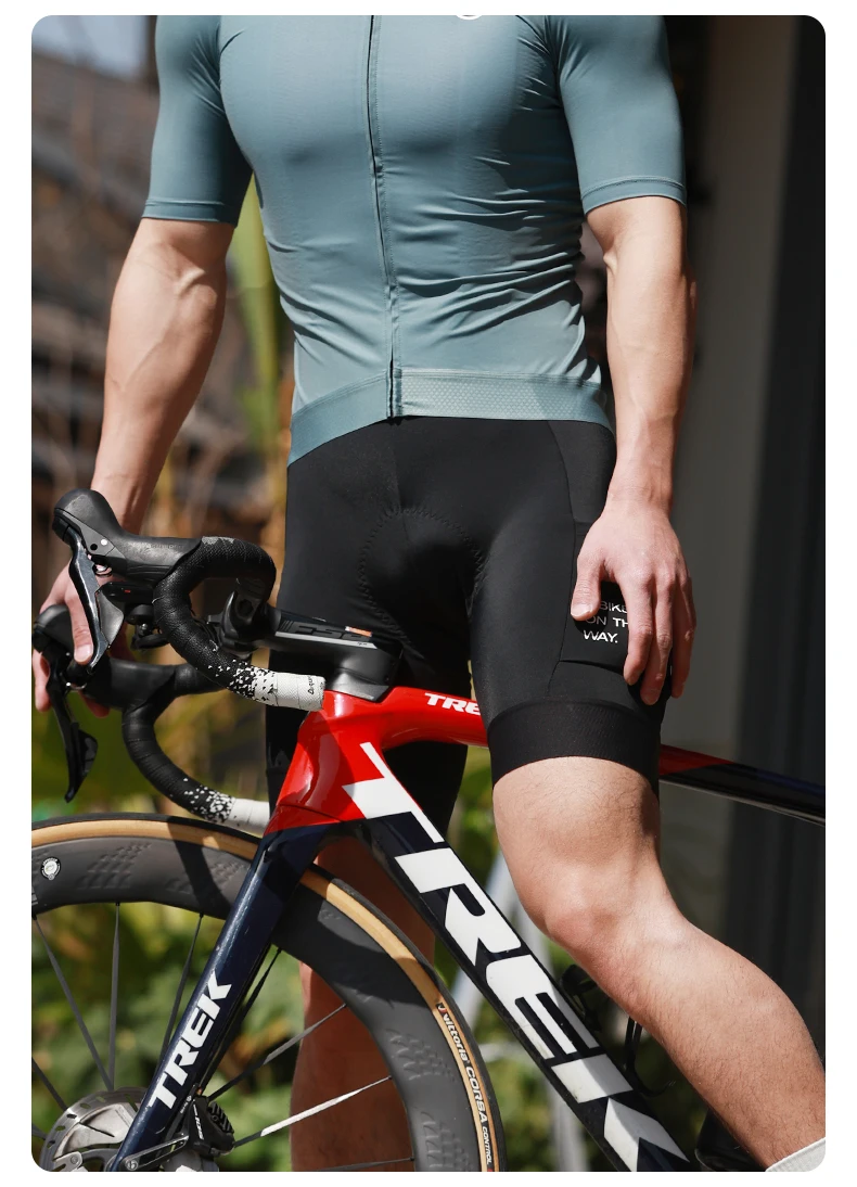 INBIKE Summer Cycling Bib Shorts 3D Padded Men's MTB Bike Shorts Pants Man Road Cycling Pants Bicycle Shorts with Pocket Clothes