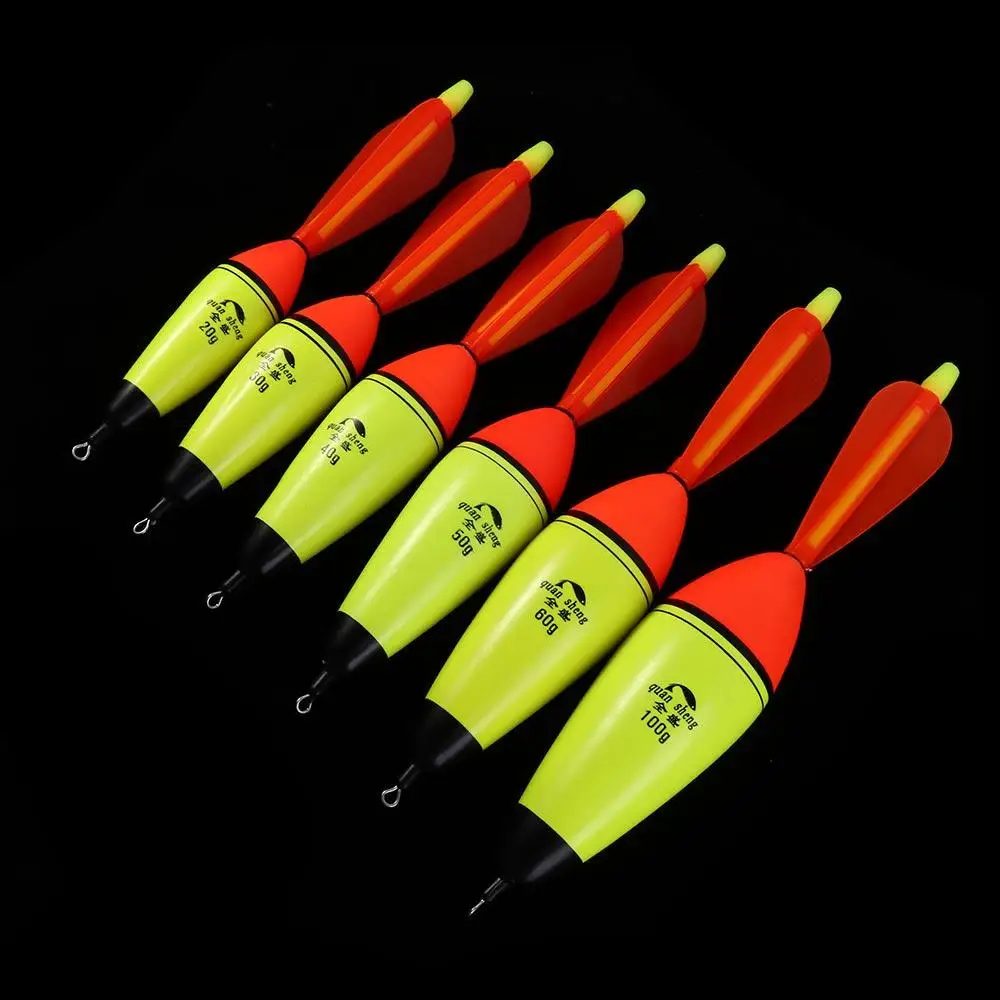 Fishing Floats Eva Spinning Tail Dart Luminous Eye-Catching Night Fishing Float Pesca Bobber 20-100g Sea Rock Fishing Floats