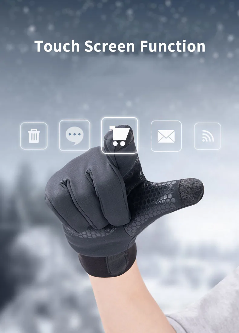 Naturehike Sports Gloves Waterproof Keep Warm Winter Gloves Men Women Outdoor Hiking Climbing Gloves Cycling Motorcycle Gloves
