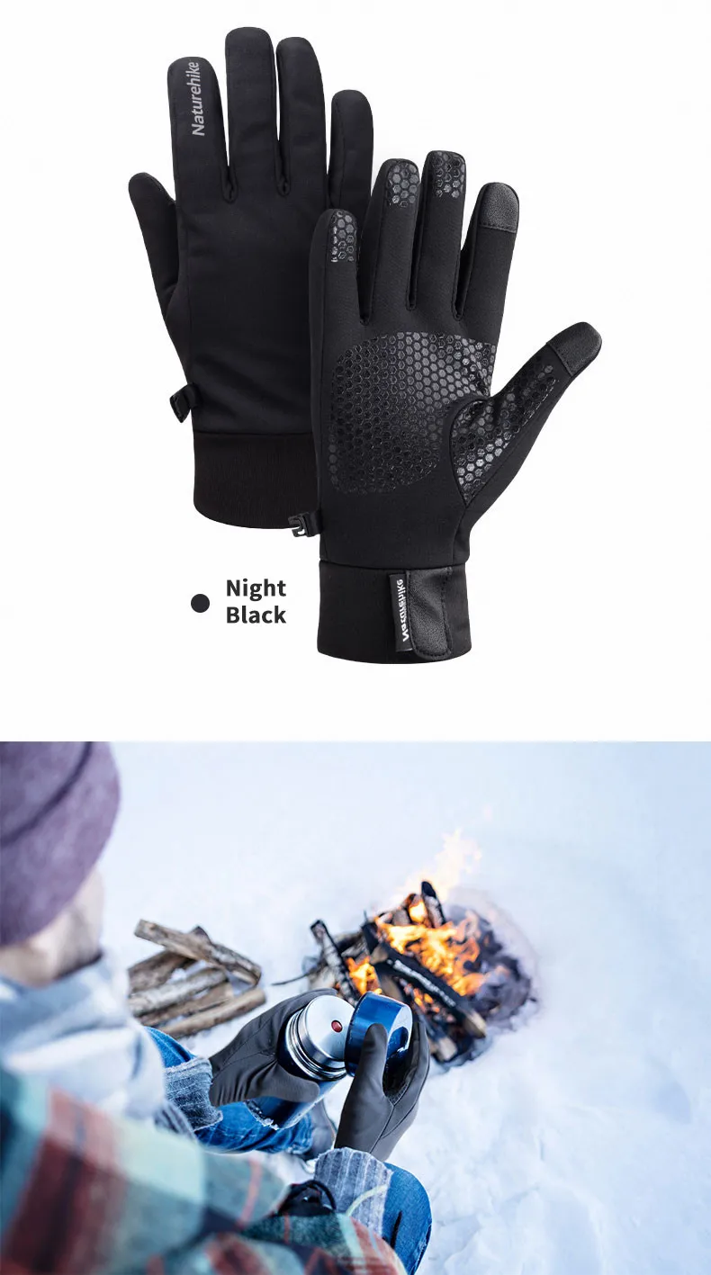 Naturehike Sports Gloves Waterproof Keep Warm Winter Gloves Men Women Outdoor Hiking Climbing Gloves Cycling Motorcycle Gloves