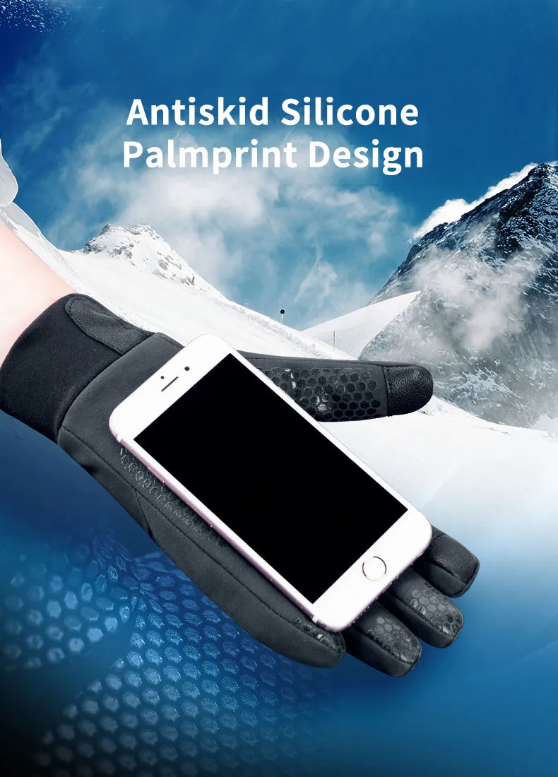 Naturehike Sports Gloves Waterproof Keep Warm Winter Gloves Men Women Outdoor Hiking Climbing Gloves Cycling Motorcycle Gloves