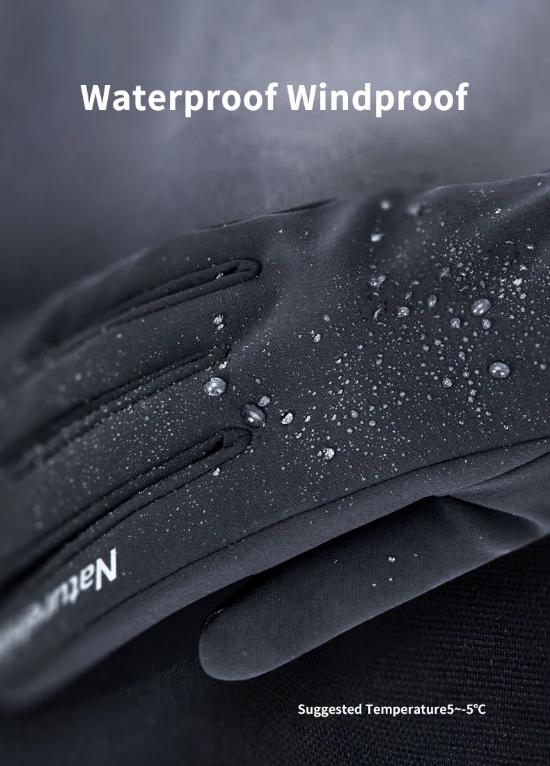 Naturehike Sports Gloves Waterproof Keep Warm Winter Gloves Men Women Outdoor Hiking Climbing Gloves Cycling Motorcycle Gloves