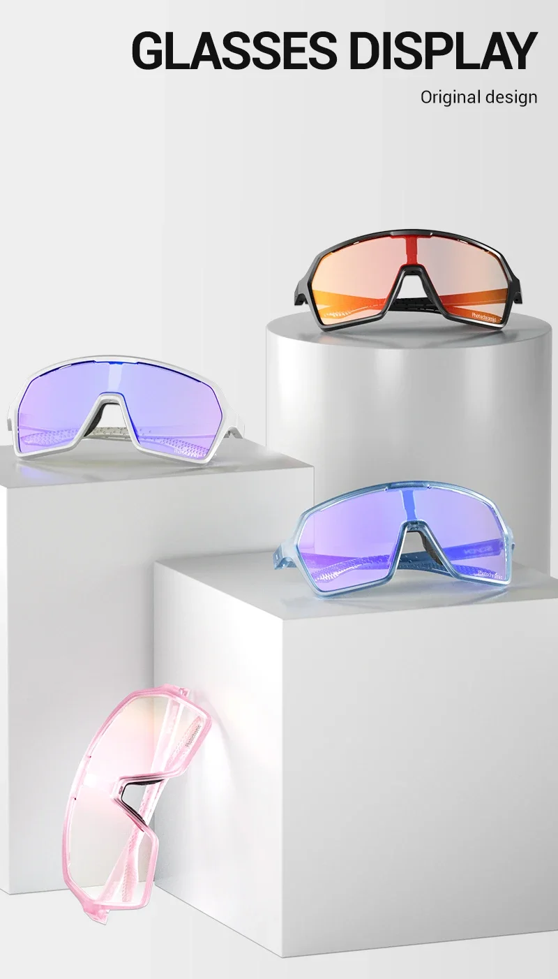 SCVCN Photochromic Cycling Sunglasses MTB Glasses Outdoor Road Bike Cycling UV400 Eyewear Men Women Bicycle Sports Hiking 2024